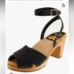 Swedish Hasbeens Toffel clog black   Sandals size 38
